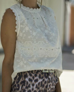 Blusa ZAMA Blanca - comprar online