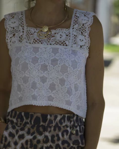 Blusa Top TIMBU Blanca - tienda online