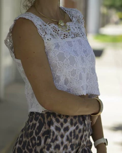 Blusa Top TIMBU Blanca - Yo Kiero