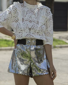 Shorts LIPSO Plateado - tienda online