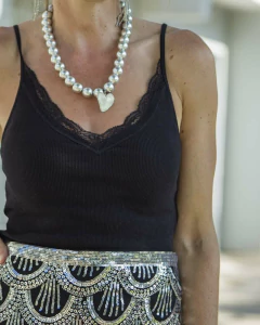 Remera Musculosa RUFI Negra - comprar online