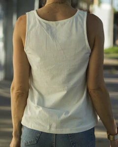 Blusa Musculosa DALLAS Blanca en internet
