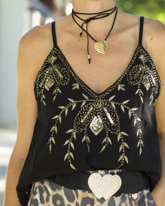 Chocker CODIGO 217 Negro con Dorado - tienda online