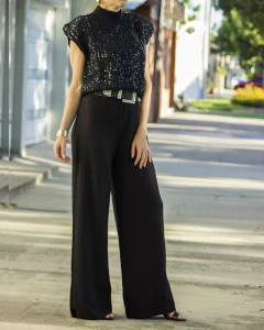 Chaleco TALIA Negro - comprar online