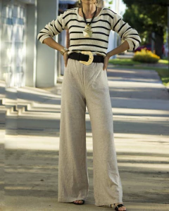 Sweater AGATA Crudo a Rayas - Yo Kiero