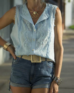 Camisa DAISY Celeste