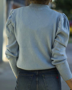 Sweater CHANY Celeste - tienda online