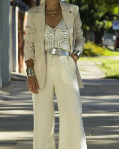 Pantalon BENNET Lino Crudo - tienda online