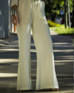 Pantalon BENNET Lino Crudo