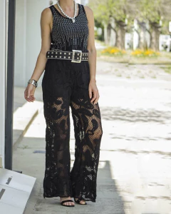 Top Musculosa MARFIL Negro - tienda online