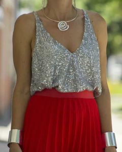 Imagen de Blusa Musculosa TEN Plata