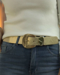 Cinto Faja CODIGO 3940 Beige con Dorado - comprar online