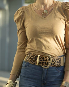 Remera Básica EVA Camel - comprar online