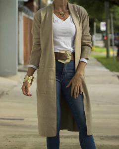 Imagen de Saco Largo TIZIANA Beige
