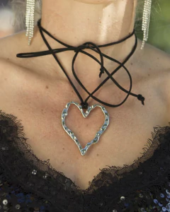 Chocker CODIGO 311 Negro con Plateado