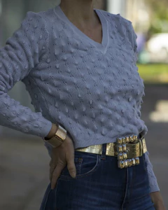 Sweater MALTA Celeste - tienda online