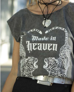 Remera HEAVEN Gris Nevado