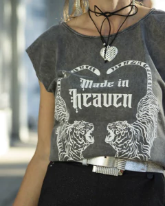 Remera HEAVEN Gris Nevado