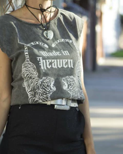 Remera HEAVEN Gris Nevado - Yo Kiero