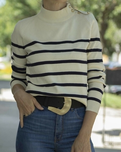 Sweater IDANA Rayas Azules - comprar online