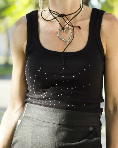 Remera Musculosa MERLINA Negra