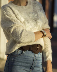Sweater PERAL Crema - tienda online