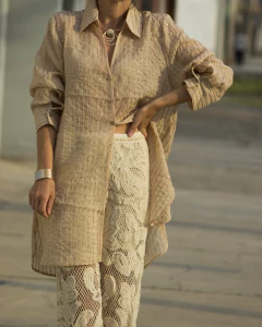 Camisa EDINA Beige - comprar online