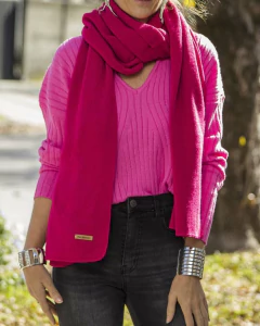 Bufandón PRAGA Fucsia - comprar online