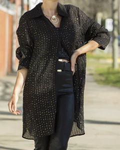 Camisa EDINA Negra - Yo Kiero