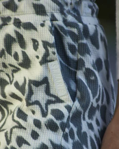Imagen de Babucha NELL Leopardo Estrella Gris Con Puño