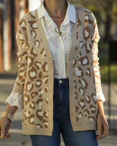 Saco VENUS Print Beige