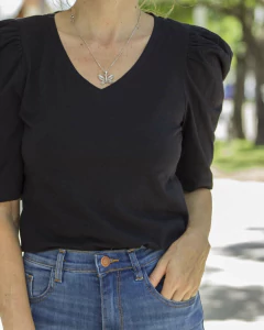 Remera MELINA Negra - Yo Kiero