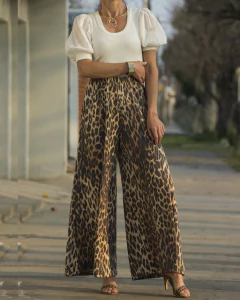Pantalon Palazzo NATALY Print - comprar online