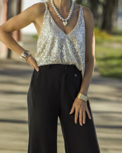 Blusa musculosa TEN Off White en internet
