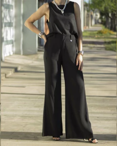 Pantalon STELLA PLAIN Negro - Yo Kiero