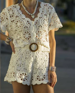 Camisa Tejida SERIF Blanco - comprar online
