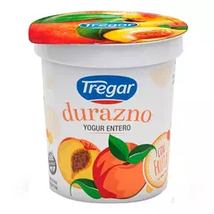 Yogur Entero Tregar C/Frutas x 160 gr. Durazno