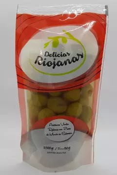 Aceitunas Verdes Rellenas con Morron x 180 grs