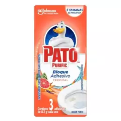 Bloque Adhesivo Pato Purific Tropical x3u.