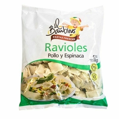 Ravioles Il Bambino x1kgrs Pollo y Espinaca