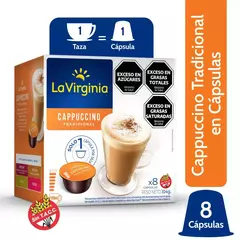 Cappuccino en Cápsulas La Virginia x8u. Tradicional