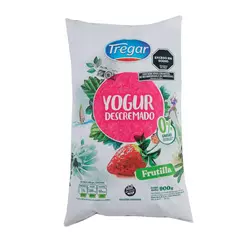 Yogur Tregar Bebible x 1L. Frutilla Light
