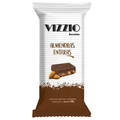 Chocolate Vizzio Con Almendras Enteras x100grs.