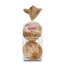 Pan para Hamburguesas Bimbo Artesano x 4 unidades