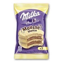 Alfajor Milka Mousse Triple Blanco