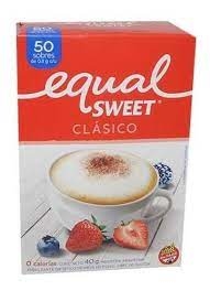 Edulcorante Equal Sweet Clásico Polvo x 50 sobres