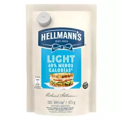 Mayonesa Hellmanns Light Doypack x475grs.