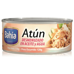 Atun Bahia Desmenuzado en Aceite y Agua x 170 gr