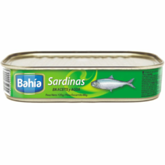 Sardinas Bahia en Aceite y Agua x 125 gr