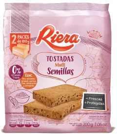 Tostadas de Mesa Riera x 200 grs Multisemillas